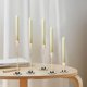 thumbnail image 3 of Toorise - Juego de 5 candelabros decorativos retro de metal, candelabros cónicos desmontables, soporte largo para decoración de centros de mesa., 3 of 8