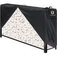thumbnail image 1 of 8ft Firewood Rack Cover, 600D Heavy Duty Oxford Log Rack Cover, Waterproof Windproof Sun-Proof Outdoor Wood Rack Cover (Rack Not Included), 1 of 6