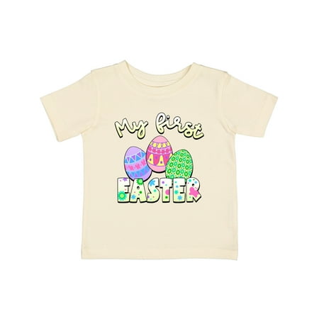 

Inktastic My 1st Easter Colorful Decorated Eggs Gift Baby Boy or Baby Girl T-Shirt