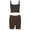Brown, variant on Hauaitttt Striped Knit Lift High Waisted Shorts Sports Casual Suit for Women Bathing Suits Shorts for Women plus Size Full Body Suit for Women Two Piece Outfits for Juniors Bathing Suits Strapless