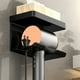 thumbnail image 4 of Soporte de pared para secador de pelo con adhesivo sin clavos, instalación sin taladros para baño, construcción de aleación, impermeable y a prueba de humedad, incluye adhesivo., 4 of 6