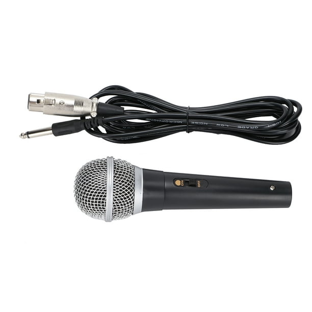 XLR Microphone à Condensateur, Microphone Structure Métallique  Intelligibilité Vocale pour Scène pour Mariage pour Intérieur et Extérieur  pour Discours 