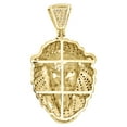 thumbnail image 3 of 10K Yellow Gold Real Round Diamond Lion Head Pendant 1.85" Pave Charm 0.98 CT., 3 of 6