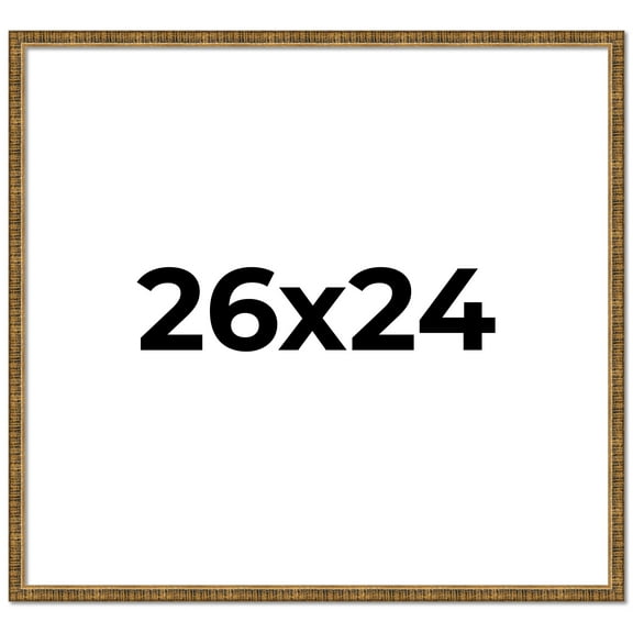 26x24 Frame Gold Picture Frame - Complete Modern Photo Frame Includes UV Acrylic Shatter Guard