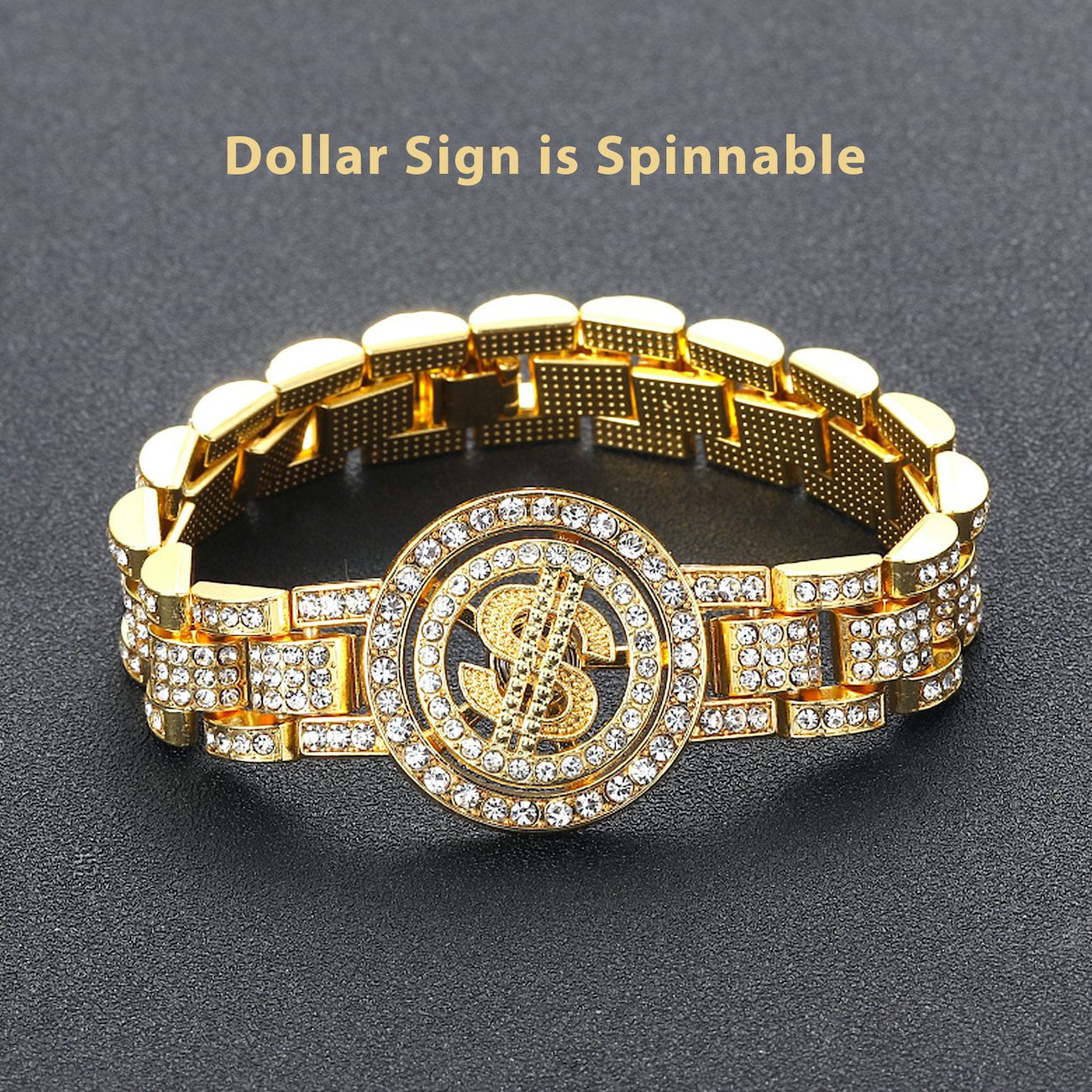 Mens Black Diamond Bracelet | 11 3/4 Carat Mens Black Diamond Bracelet In  14 Karat Yellow Gold, 9 Inches | SuperJeweler