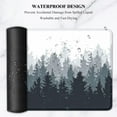 thumbnail image 6 of Large Mouse Pad, XXL Gaming Mousepad, Desk Mat for Desktop, Thick Rubber, Big & Long Size, Stitched Edges, Full Desk Pad for Laptop & Computer, Extended 31.5 x 11.8 in, Ink Misty Forest, 6 of 7