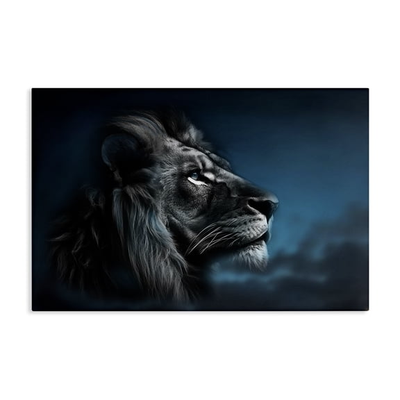 Stupell Industries Contemporary Intense Gazing Lion Canvas Art, 24 x 16, by CAD Designs