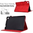 thumbnail image 3 of Embossed Tree PU Leather Flip Tablet Case for Samsung Galaxy Tab A 10.1 (2019) SM-T515/SM-T510 Shockproof Protection Card Slots Holder Stand with Pen Slot Case Cover, Red, 3 of 10