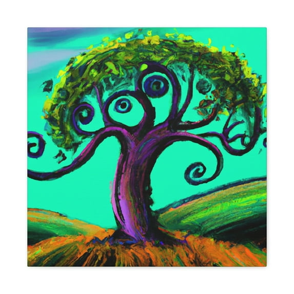 Elm Beneath Starry Sky - Canvas