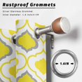 thumbnail image 5 of Outdoor Curtains for Patio Waterproof Moroccan Pattern Indoor/Outdoor Curtain Tiebacks Geometric Trellis Yellow Grey Privacy Sun Block Grommet Drapes for Pergolas Gazebo Porch 2 Panel 54x108 Inch, 5 of 9