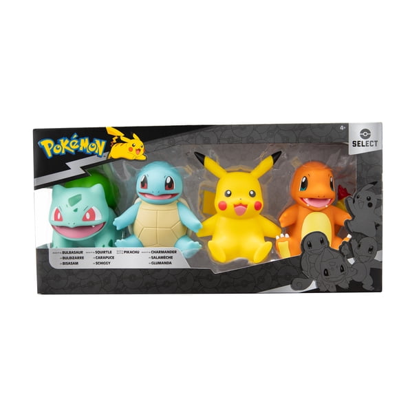 Collection d'ensemble de 4 figurines de vinyle de luxe de 8 po Select Pokémon