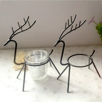 WHAMVOX Iron Candle Holder Wall Sconce Holders for Candlesticks Fluted Black