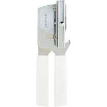 Stainless Steel Manual Compact Can Opener, Silver and White, GoodCook