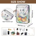 thumbnail image 3 of Haosy Accordion File Organizer Zipper Binder 500 Sheet 6-Tab Expanding File Folder Multi-Pocket 1.2 Inch 3 Ring Lovely Ghost Pumpkin, 3 of 7