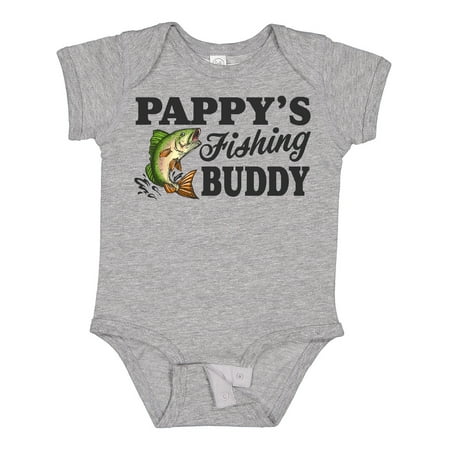 

Inktastic Pappy s Fishing Buddy Gift Baby Boy Bodysuit