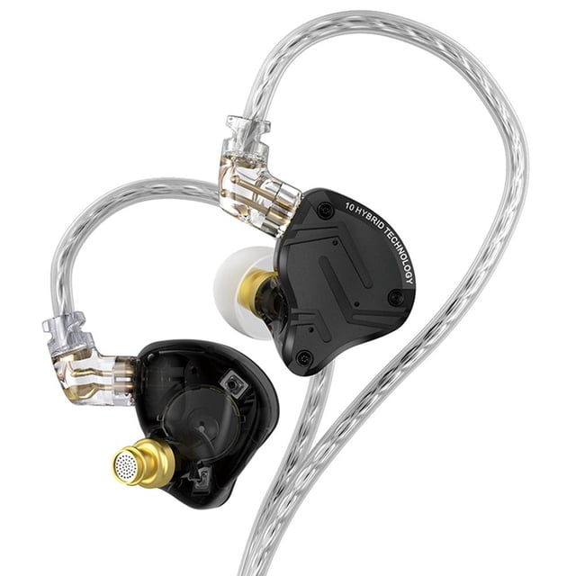Audífonos deportivos con cable de armadura equilibrada dinámica HiFi de 3,5 mm para música en el oído (sin micrófono)
