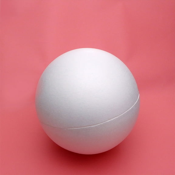 YOSADIER Round White Foam Ball for Crafts Smooth DIY Paintable Wedding Event Decor