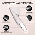 thumbnail image 5 of MelodySusie Short Almond Nail Tips, 300Pcs Clear Acrylic, Half Matte Full Cover Press on Nails for DIY Extension & Salon Use, 15 Sizes Pre-Shaped for Long-Lasting Manicure, 5 of 7