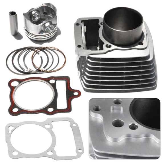 250CC Big Bore Cylinder Kit, 67mm/2.64in Cylinder Piston Set For 250cc Air Cooled Engine, ATV Quad Bike 4 Wheeler Go Kart Go Cart Dirt Bike Pit Bike 4 Wheeler Off Road