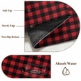 thumbnail image 6 of Rectangle Rug 8x10Ft Christmas Farm Red Black Buffalo Gingham Soft Indoor Throw Rugs Carpets for Living Dining Bedroom Kids Room Non-Slip Playroom Crawl Rug Floor Mats Rustic Classic Check, 6 of 9