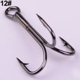 thumbnail image 6 of Opolski 100Pcs High Carbon Steel Treble Hooks 7 Size 2/4/6/8/10/12 Fishhook Tackle, 6 of 7
