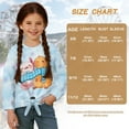 thumbnail image 7 of Xoenoiee Axolotl Scarf Capybara Snowflake Print Girls Casual Front Tie Top Christmas Lightweight Sweatshirt Long Sleeve Crop Tops Loose Fit Pullover Active T-Shirts, 9-10 Years, 7 of 7