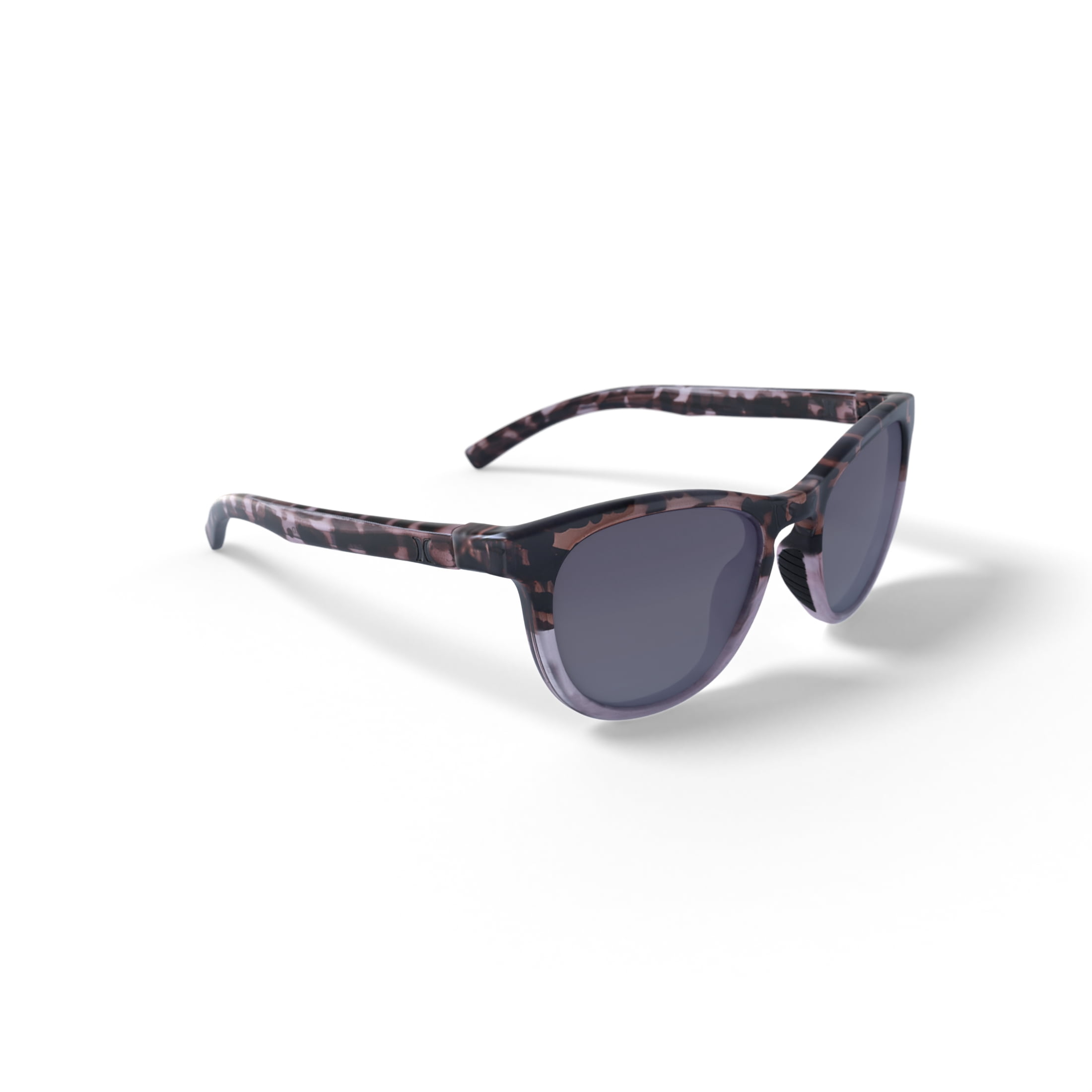 Hurley Palm Springs - HSL3001PS_651, round sunglass, pink crystal/demi frame & smokey rose gradient polarized lens + ar coating
