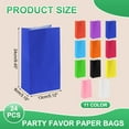 thumbnail image 2 of Uxcell Party Favor Paper Bags Kraft Paper Goodie Gift Bags for Wedding Birthday Navy Blue 9.5x3.2x5.1 inch, 2 of 6