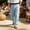 Sky Blue, variant on Mens Beach Pants Crinkled Wide Leg Linen Pants with Pockets Relaxed Fit Drawstring Pants for Beach Party