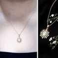 thumbnail image 3 of Rosec Jewels Lab Created Diamond Bridal Necklace (EF-VS Grade Certified) - Oval Pendant Necklace Chain - with Jewelry Box, 10K Yellow Gold, 3 of 8
