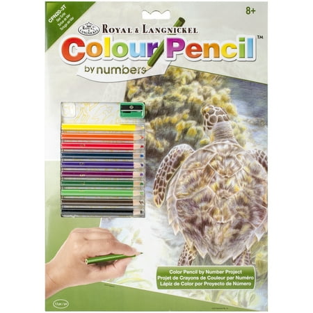 UPC: 0090672943606 | Color Pencil By Number Kit 8.75 X11.75 -Sea Turtle