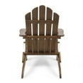 thumbnail image 3 of GDF Studio Cara Outdoor Acacia Wood Foldable Adirondack Chairs, Set of 2, Dark Brown, 3 of 8