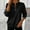 Black, variant on UTSJKR Half Zip Crewneck Sweatshirts for Women Long Sleeve Loose Business Casual Blouse Dressy Ladies Pullover Tunic Tops Green XXL