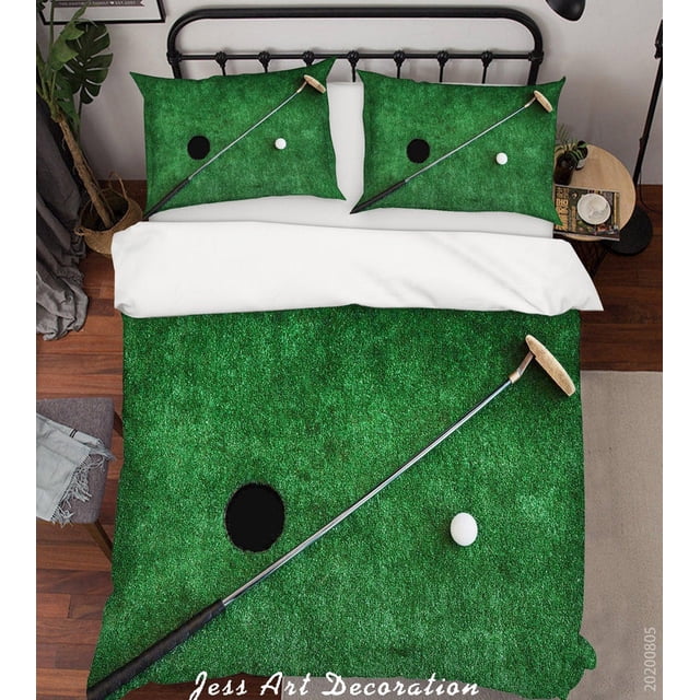 3D Golf Course Quilt Cover Set Bedding Set Duvet Cover Pillowcases LXL 304