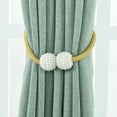 thumbnail image 3 of Amdohai 1Pair Curtain Magnetic Tiebacks Magnet Pearls Ball Strap Holdbacks, 3 of 6