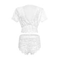 thumbnail image 4 of Clearance Sale 2025 Intimates Womens Lace Solid Color Underwear Set Womens Large Split Two Piece Lace Sexy Underwear Set Clearance Deals Overstock Items Clearance, 4 of 7