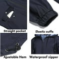 thumbnail image 5 of COOFANDY Men's Long Raincoat With Hood Rain Jacket Men Waterproof Jackets With Pockets, 5 of 5