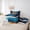 Blue B, variant on Homewish Happy Halloween Letter Print 7-Piece Twin Bedding,Pumpkin Lantern House Monogrammed B Bedding Comforter Set,Halloween Reversible
