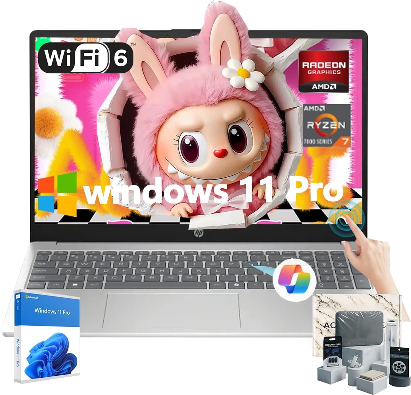 HP OmniBook Ultra 14, 14-inch 2.2K IPS Touchscreen Laptop, AMD