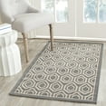 thumbnail image 2 of Safavieh Courtyard Amelia Geometric Indoor/Outdoor Area Rug, Anthracite/Beige, 2'7" x 5', 2 of 10