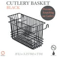 thumbnail image 2 of Kitchen Details Cutlery Basket in Black, 2 of 6