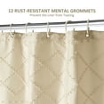 Siiluminisoy Beige Shower Curtains,HeavyDuty Mold/MildewResistant