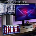 thumbnail image 4 of Recording Sign, On Air Sign Bright Warning Long Life  for Home Studio, 4 of 7