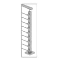thumbnail image 2 of CRL CBR7BS 316 Brushed Stainless Right End Standoff Connector (Flat Back), 2 of 8