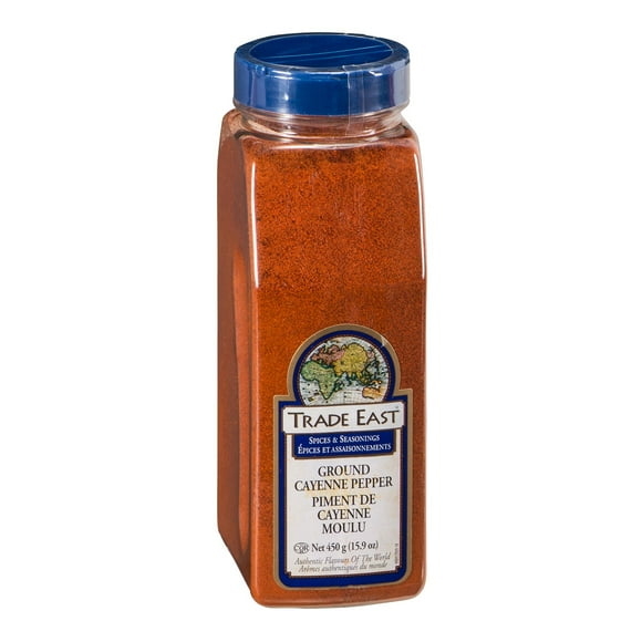 Trade East Cayenne Pepper, Spice, Shaker | 450G/Unit, 12 Units/Case