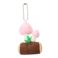 thumbnail image 2 of Lindo pequeño hongo peluche llavero Zulema decoración relleno bolso colgante adorno encanto Rosa llaveros de peluche, 2 of 8
