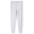 thumbnail image 5 of Homeyce Men's Pajama Bottoms Solid with Drawstring Pajamas Pants with Pockets Elastic Waist Sleep & Lounge Pants Comfortable Casual Lightweight Baggy Relaxed Fit Sleep Pj Bottoms,White L, 5 of 6