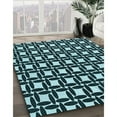 thumbnail image 2 of Ahgly Company Indoor Round Patterned Tiffany Blue Area Rugs, 3' Round, 2 of 6
