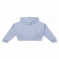thumbnail image 6 of Forever 21 Velour Zip-Front Hoodie & Pant Set, Color- Light Blue, Size- L, 6 of 7