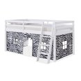 thumbnail image 3 of Alaterre Roxy Junior Loft - White with Zebra Print Bottom Tent, 3 of 3